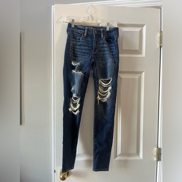 American Eagle Next Level Curvy Patched High-Waisted Jegging - Picture 3 of 6